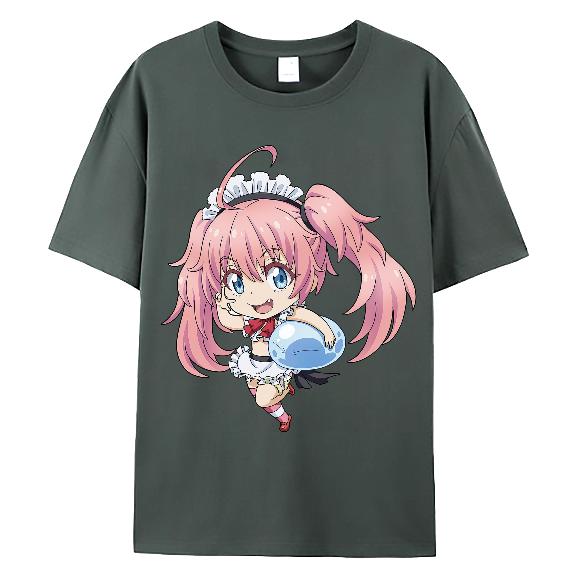 （画像用） 転スラ Regarding Reincarnated to Slime 綿100％ メンズ半袖Tシャツ｜肌触りやわらか＆通気性